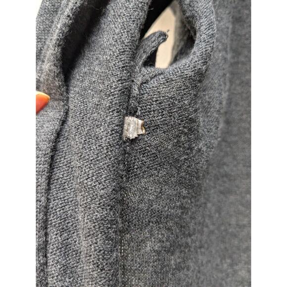 Athleta Harmony Wrap Open Front Sweater Cardigan Dark Grey Size Small - Picture 9 of 10